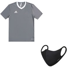 adidas 愛迪達 Entrada 22短袖球衣T恤+運動口罩