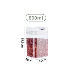 升級堆疊收納 密封保鮮罐 儲物罐 500ml, 1個, 密封罐 - 800ml