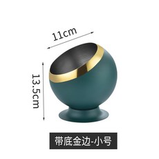 XFH 不鏽鋼防風煙灰缸 創意時尚煙灰缸 酒吧KTV辦公室適用 菸灰缸煙盅, 14帶腳墨綠, 1個