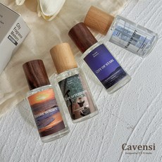 Cavensi 淡香水 木蓋設計 持久香氛 隨身瓶 20ml 早安城市 果香花香調, 1個, 【果香花香調】早安城市,20ml正裝（含外紙盒）