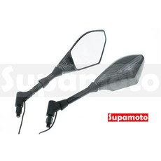 Supamoto M67 LED 後照鏡 方向燈 後視鏡 改裝 通用 日行燈 大羊 速可達 大重, 1個, 碳纖維(8正反)