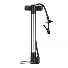 라포로 자전거펌프 공기주입기 에어펌프, 1개, 실버