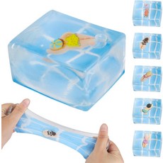 풀파티 수영장 스퀴즈볼 말랑이 스퀴시 말랑 쫀득이 스트레스볼 촉감놀이 정서 완화 피젯 토이, 파츠랜덤