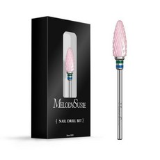 네일드릴비트 정리 파츠 셀프 멜로디수지 세라믹 네일 드릴 비트 3322.35mm 전문가용 아크릴 파일 플레임 매니큐어 페디큐어 큐티클 젤 폴리싱 초보자용 핑크색 시리즈 비트S, Coarse-C, Pink, 1