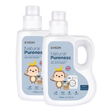 케이맘 유아세탁세제 용기형, 1.7L, 2개