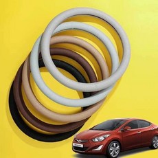 땀흡수핸들커버 손에땀날때핸들커버 아반떼 MD 쿨매쉬 땀흡수 메쉬 카바, 매쉬 원형/블랙