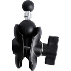 더블 소켓 암 1인치에서 17mm 볼 어댑터 RAM B 사이즈 마운트 호환 매그세이프 자기 차량용 핸드폰 거치대 가민 회전 패턴 GPS (7인치 연장 어댑터), Total Length: 3.68"