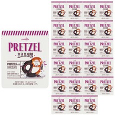 [달콤박스] 삼진 초코 프레첼 45g 24개입 1박스 안주 간식, 24개