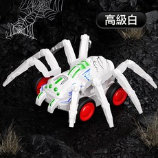 熱銷蜘蛛慣性車仿真動物創意整蠱兒童玩具車男孩禮物工廠, 1個, 【白】蜘蛛慣性車(opp袋裝):如圖所示
