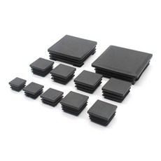 1/2/4/5/10pcs 사각형 플라스틱 검정색 블랭킹 엔드 캡 의자 다리 튜브 파이프 삽입 플러그 마개 10x10mm-2, 02 1pcs, 12 13x13mm