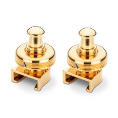 Schaller S-Locks 安全背帶扣 鞍扣背帶端 維修替換, 單買 Gold 金色背扣一對 無螺絲
