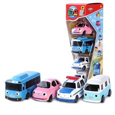 타요 메탈 미니카 4종 세트/어린이 미니 자동차, 1세트