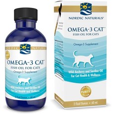 Nordic Naturals 노르딕내추럴 고양이용 오메가3 무향, 1개, 60ml