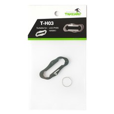 TAKEWAY 極限運動夾 黑隼Z手機座 防盜手把手 台灣製造 附鑰匙圈 適用LA3-PH05 HAWK1, 黑色, T-H03