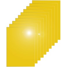 다한진 컬러 아크릴 A3(297mm420mm*2T) 두께2mm 미술용 그리기판 DIY용, 10개, 노랑색