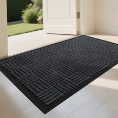 Kismetic 현관 발매트 업소용 대형 출입구매트 현관깔판 도어매트 80*120, 그레이, 1개