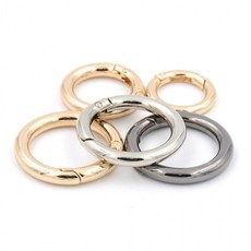 오픈형 오링 키링 고리 만들기 O링 부자재 연결 오픈키링 원터치 열쇠고리 가방 키링부자재 에코백, 실버3.5, 1개