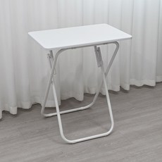 헤임아로 접이식 틈새 보조 다용도 테이블, 화이트 화이트