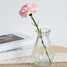 오엔홈 크리스탈 미니멀 투명 꽃 유리 화병