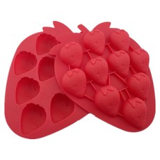 실리콘몰드052_딸기10구, 1개