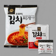 오모리 김치찌개라면 봉지, 8개