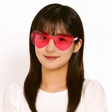 하트안경 선글라스 인싸템 생일 파티 푸치샤, 단품