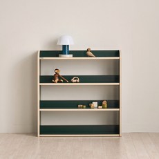 리트리 키즈 3단 교구장 830 아기 유아 어린이 책장, 딥그린
