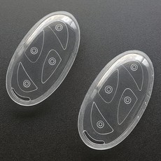 (1+1)라임리빙 현대 호환 차키케이스 자동차 키케이스 투명, 현대-01, 클리어 화이트+화이트