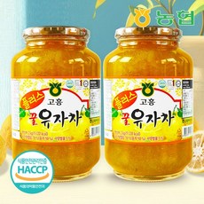[농협] 레몬차보다 향긋한 고흥 꿀 유자차 유자청 2kg+2kg, 2kg, 2개