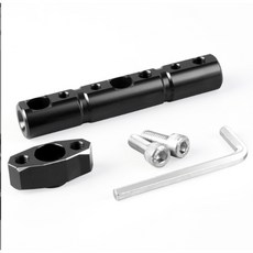 通用平衡桿 摩托車後視鏡擴展杆 LED射燈導航支架, 1個