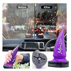 일본산 차량유리 강력 발수 코팅제 레인몬스터 스트롱 고순도불소코팅 80ml, 1개