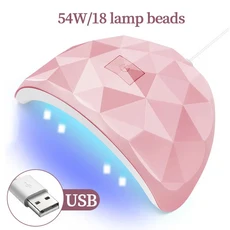 LULAA 54W USB 캐빈 UV LED 네일 젤 Led 램프 손톱 액세서리 모든 매니큐어에 대한 전문 재료 네일 건조 램