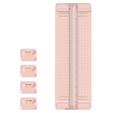 4-in-1 종이 커터 30.5cm(12인치) 종이 트리머 스트레이트 웨이브 천공 주름 블레이드 4개 공예 종이 카드 스톡 라벨 사진 엽서용 종이 커터 슬라이, 4-in-1 종이 커터, 30.5cm(12인치) 종이