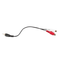 짧은 2RCAto1RCA케이블 숏오디오케이블 스피커줄 MtoF 아날로그 0.15m, 1개