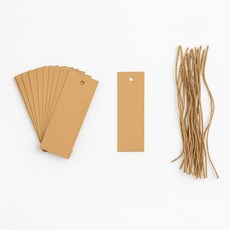 손글씨 캘리그라피 두꺼운 크라프트 책갈피 만들기세트 10장세트