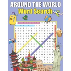 (영문도서) Around the World Word Search: Best Things To Do on Most Travel Destinations Paperback, Independently Published, English, 9798714159282