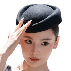 클래식 헵번 스타일 펠트 모자 여성용 우아한 패션 헤드웨어 통기성 경량 디자인