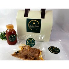 [더앰버스모크] 참나무 훈연 풀드포크 300g 텍사스바베큐(캠핑음식 홈파티 선물용) [원산지:미국], 풀드포크 300g내외