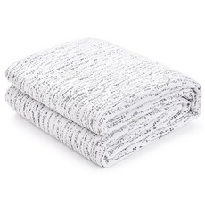 Subrtex 매트리스 토퍼 커버(커버만 해당) 프로텍터 침구 레이온 대나무로 만든 탈착식 커버 지퍼 포함 (5.1cm(2인치) 화이트 킹) 174952, 5.1cm(2인치), 크림, 풀