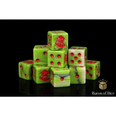 Baron of Dice 歐克骰 方角紅邊骰子 25入, 1個