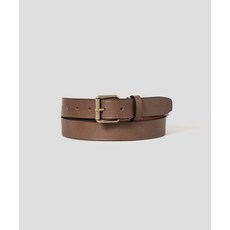 빈폴 BEANPOLE ACCESSORY 통가죽 슬림 라운드 버클 벨트 브릭BE5782M83C 108390