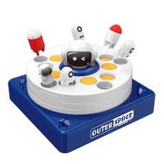 兒童電動磁吸釣魚玩具 親子互動益智解壓遊戲機, 藍色C1太空人【英文彩盒】, 1個