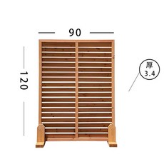 원목 파티션 발코니 가벽 공간분리 가림막 울타리 거실 테라스 스크린 셀프 화분 나무, 6. 90(폭)x120(높이)