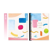 珠友 SS-25030/A5/25K 20孔紙板活頁輕便夾/20孔空夾/活頁筆記本空夾/全開夾/活頁本/好好逛文具小舖, 1個, 02躍彩