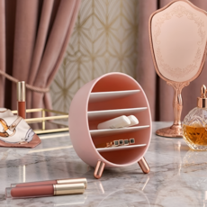 안단테 화장품 감성 정리함, 핑크, 1개