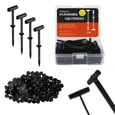 ZOXSDAH 150피스 나일론 범용 케이블 타이 버클 튼튼한 셀프 잠금 지퍼 타이 자동차 수리 와이어 번들링 가정 및 차고 관리를 위한 자외선 방지 플라스틱 패스너(1, 150pcsblack Upgrade Box