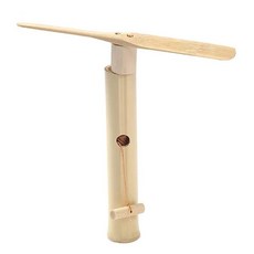 手拉式竹蜻蜓 竹製拉線竹蜻蜓 童玩 懷舊玩具 戶外遊戲, 1個