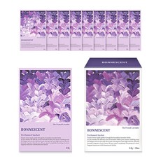 보네센트 샤쉐 옷장 방향제 더프렌치라벤더, 2.5g, 10개