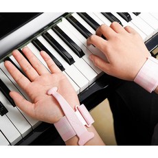 피아노 손가락 자세 교정기 피아노 모양 교정기 손 블루 보관가방포함, 블루+88키 음표 스트립 색상랜덤