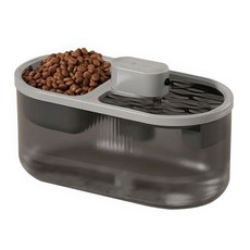 RUNHome 고양이 무선 자동급수기 강아지 급식기 정수기 4.5L + 필터, 1개, 그레이